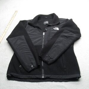 The North Face Denali Jacket Women Medium Black Polartec Fleece Full Zip Outdoor